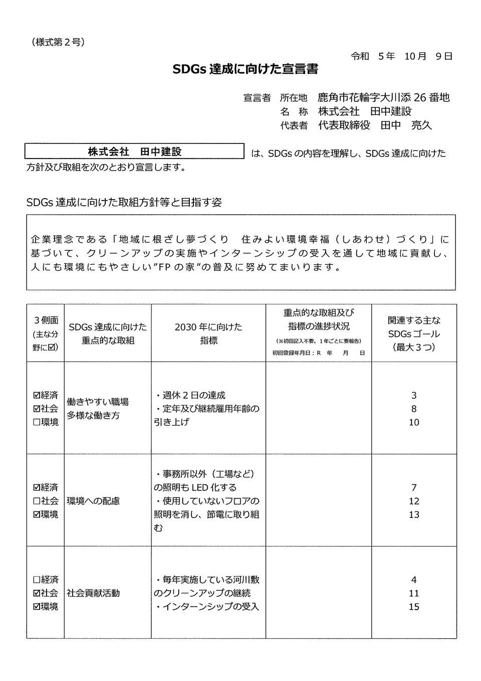 宣言書